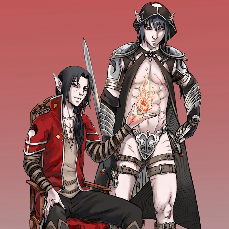 SasuNaru commission artwork