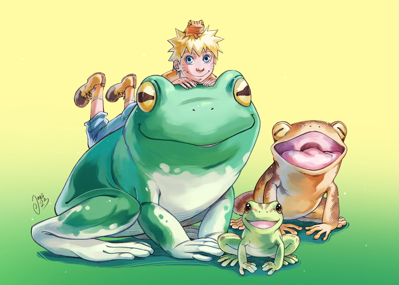 Print - Frog Friends