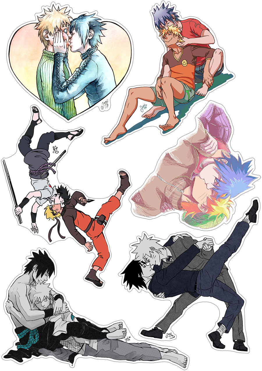 Sticker Set - For the Love of SasuNaru